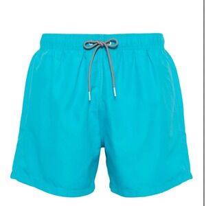 Boardies Ulu Swim Trunks Shorts Mens Small Teal Blue Beach Resortwear Quick Dry